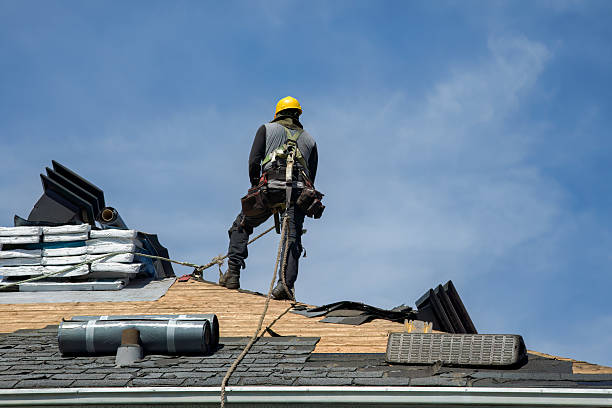 Professional Roof Replacement technician working in Yarmouth, ME